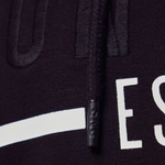 Black fitted hoodie