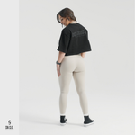 SN CLO. OVSD Cropped Tee - Black