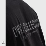 Black SN Clo. tee with 'OVSD Collection' text on a white background