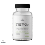 Bottle of Dr. Dean St. Mart PhD's Sleep Stack supplement on a white background