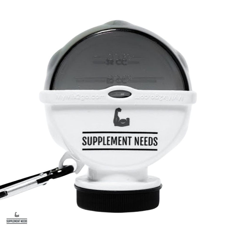 Mix2Go Supplement Powder Funnel with Supplement Needs Logo